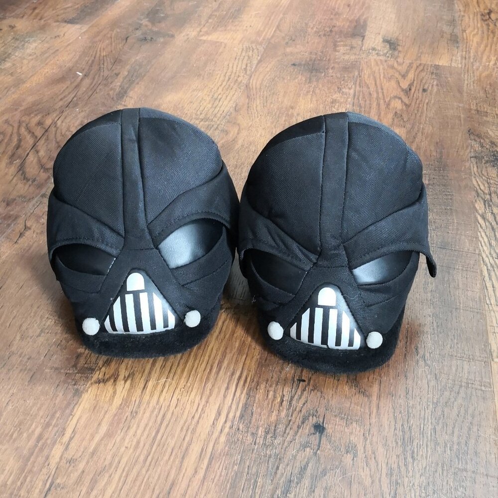 Disney Star Wars‎ Men's Darth Vader Black Plush Slippers Size M (9-9.5)
